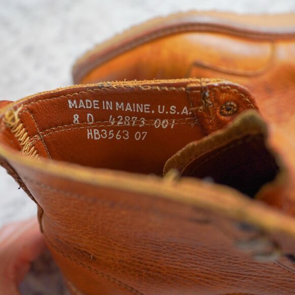 Limited Rancourt & Co. Brown Leather Moc-Toe Boots - Men's 8D - Picture 5 of 8